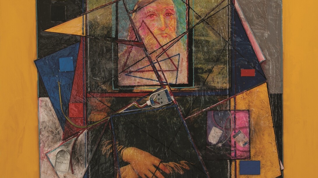 Giovanbattista Pastorelli, Senza Titolo, tecnica mista, 90x90 cm