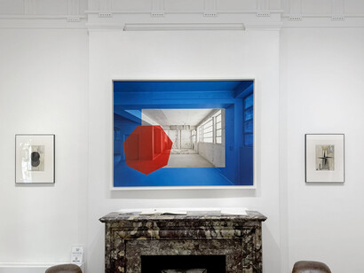 Georges Rousse, Quiet spaces, exhibition view. Courtesy of Sous Les Etoiles Gallery