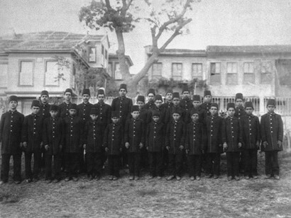 Students at the Imperial Tribal School in 1892 or 1893