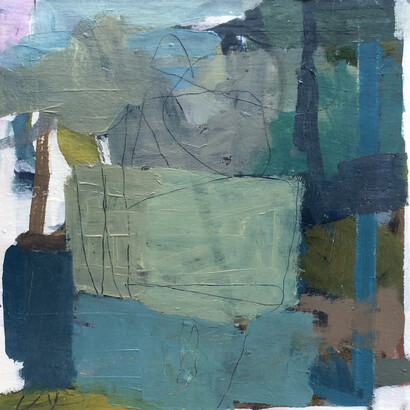 James O'Shea, Untitled 58, oil on canvas, 11x11.5 (detail)