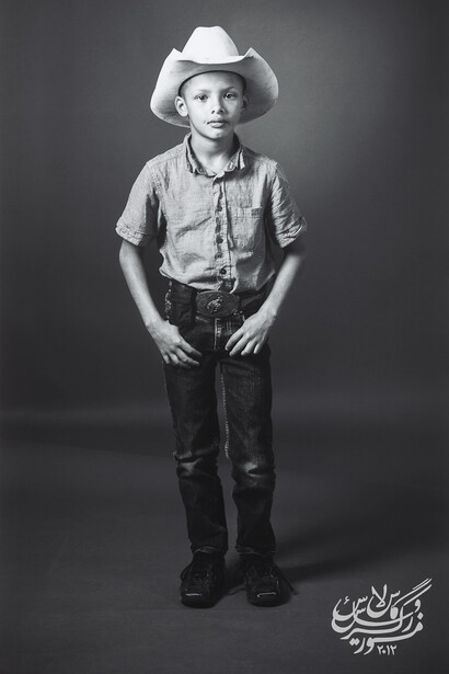 Shirin Neshat, Zachariah Morse, from Land of Dreams series, 2019. Digital c-print and acrylic paint © Shirin Neshat. Courtesy the artist and Gladstone Gallery, New York and Brussels