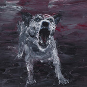 Yan Pei-Ming, Chien de nuit, 2015, Oil on canvas, 73 x 92 cm (28,74 x 36,22 in), Courtesy Yan Pei-Ming / Galerie Thaddaeus Ropac Paris/Salzburg, Photo: André Morin © Bildrecht, Wien, 2015