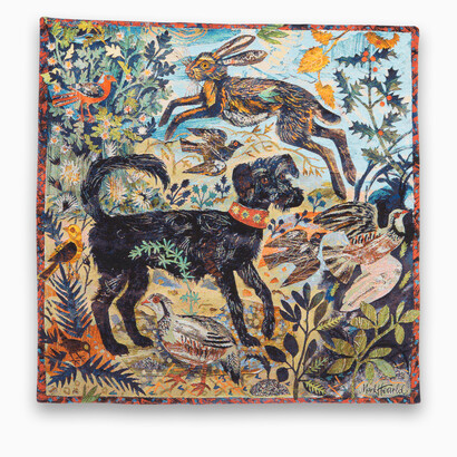 Mark Hearld, 'Con Brio' Tapestry, 2021. Image © Red Photography courtesy of Yorkshire Sculpture Park