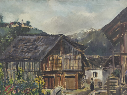 Filippo de Pisis, Paesaggio di Cortina, 1928. Cortesia di CSArt - Comunicazione per l'Arte