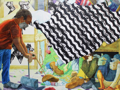 Mark Thomas Gibson, Suspension of disbelief (detail), 2023. Courtesy of Tang Museum