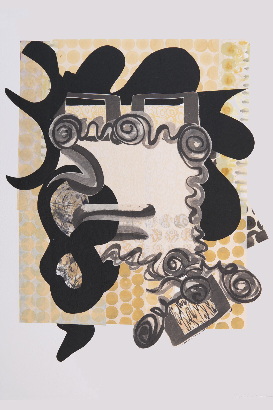 Chakaia Booker, Untitled, 2013, Woodcut, Handpainting, Embossing, 39.75 x 30.5 inches