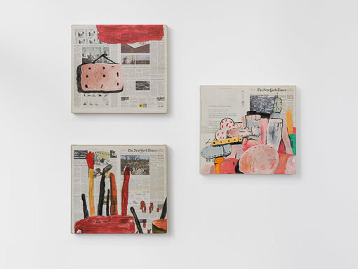 Rirkrit Tiravanija, (The intellects take leave), exhibition view. Courtesy of Gladstone Gallery