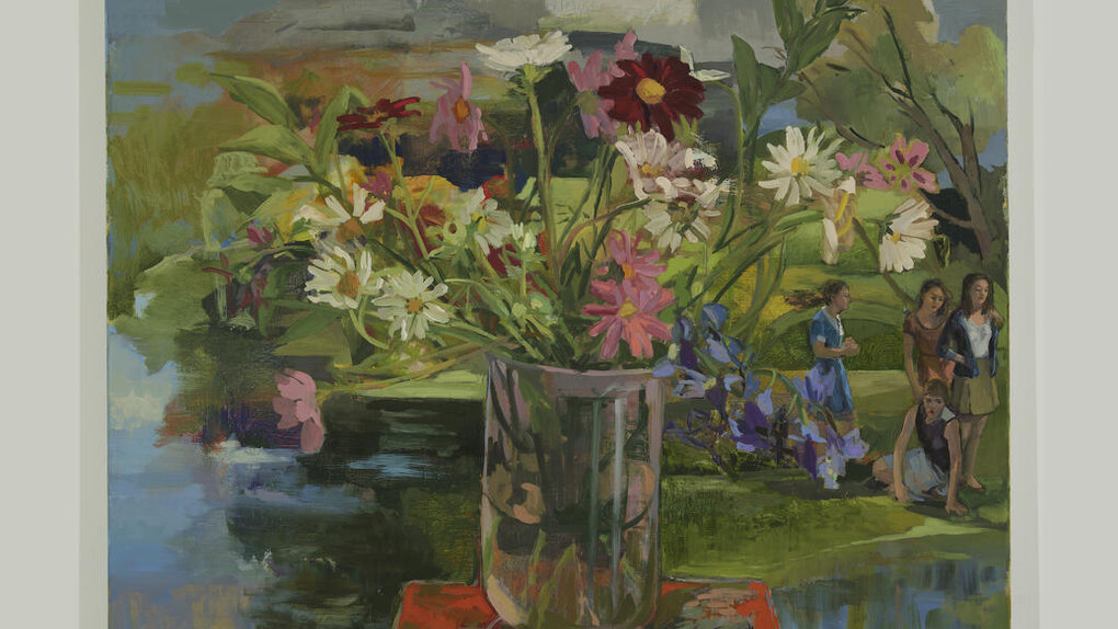 Vera Iliatova, Rosesudden, 2015, oil on canvas, 26 x 30 inches