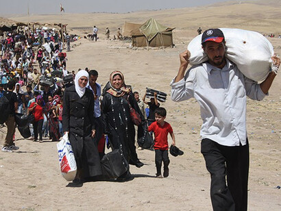 Los refugiados deben hacer desplazamientos largos y complicados