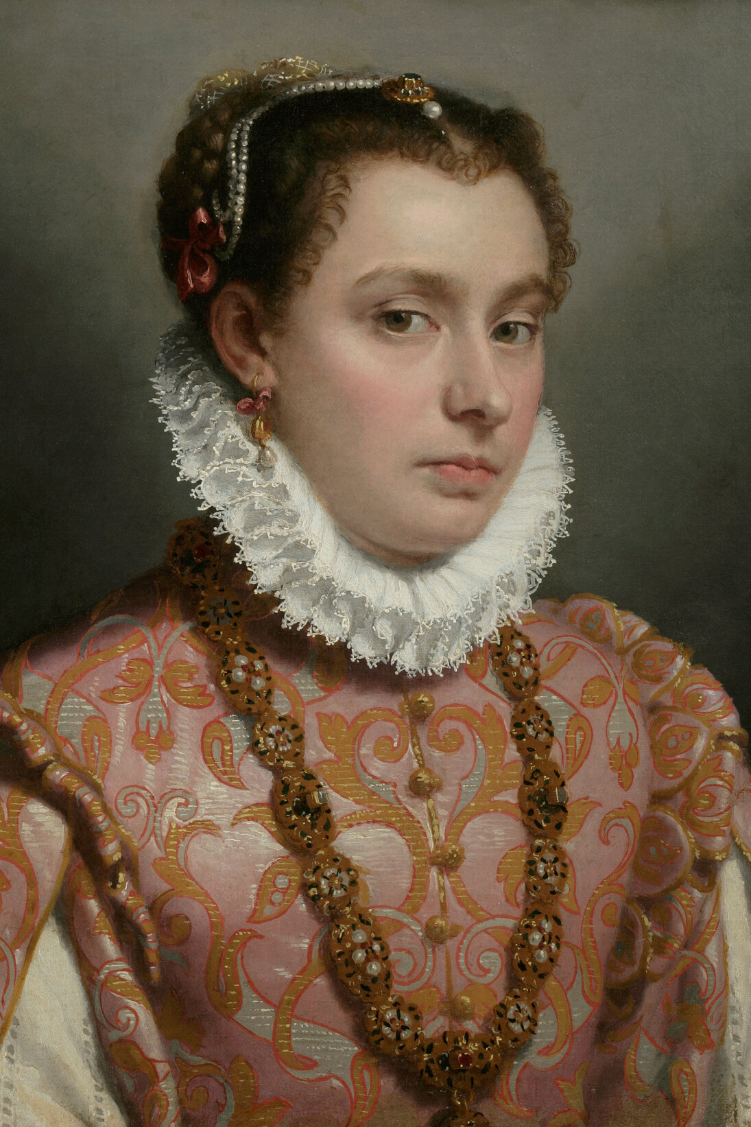 Giovanni Battista Moroni, Young Lady, c.1560-65. Oil on canvas, 51 x 42 cm. Private collection. Photo: Private collection