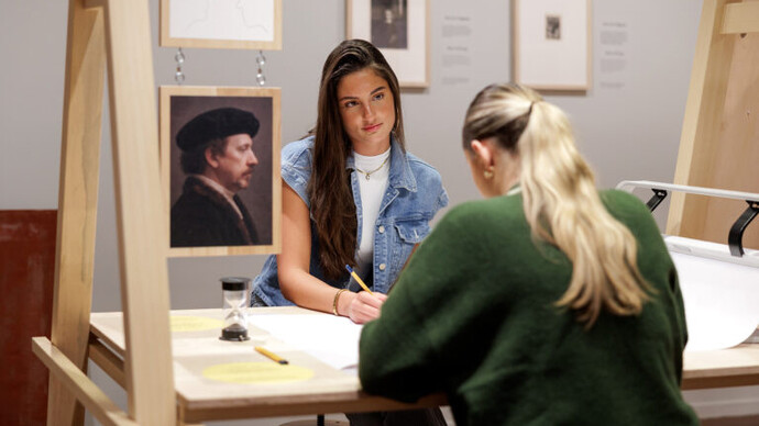 Rembrandts masterclass, veduta della mostra. Cortesia del Museum Het Rembrandthuis