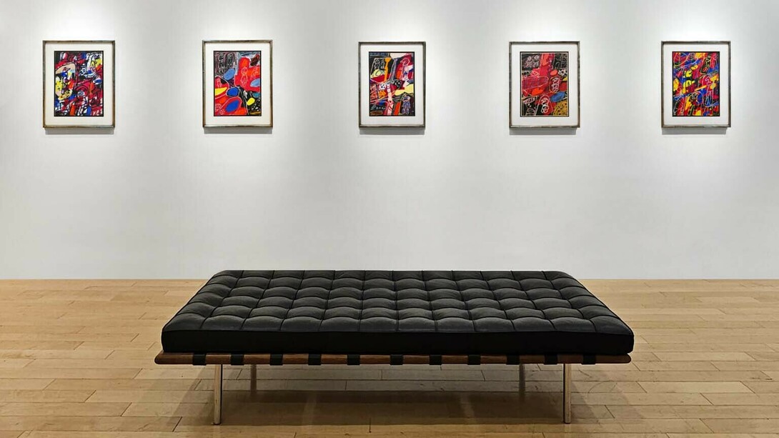 Jean Dubuffet, Outside the lines, exhibition view. Courtesy of Jonathan Novak Contemporary Art