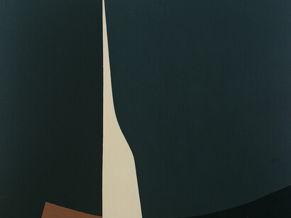 Arturo Bonfanti 1962_ Composizione 106 B., 1962, olios u tavola, cm 27x35