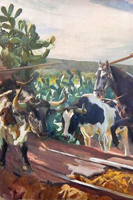 Joaquín Sorolla; Andalucía. El encierro, 1914 (detalle)