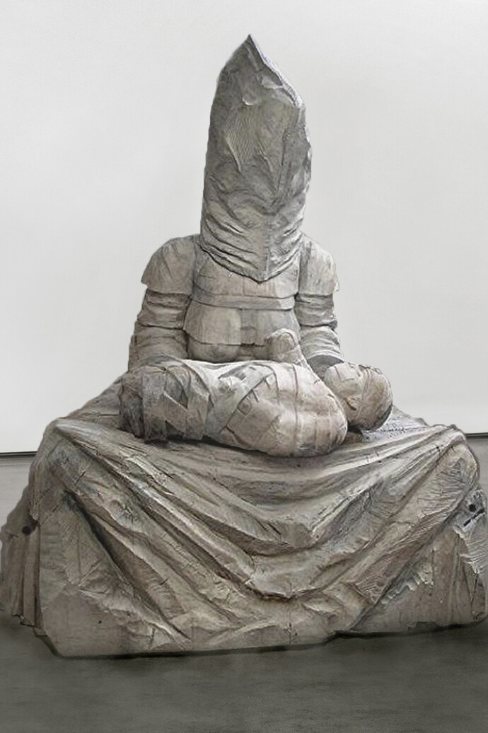 The Sound of your Silence, 2009, Carved Limewood (c) Michael Sandle, Courtesy of Flowers Gallery London and New York