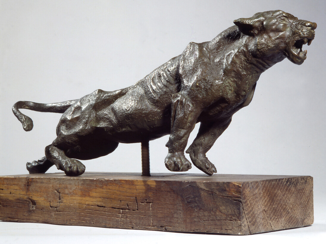 Antonio Ligabue, Pantera, bronzo, esemplari 10, 1939-40, 53 x 21 x 9,5 cm