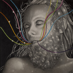 DCG_Alessia Iannetti_The Ghost Song_Graphite and watercolour on paper_15 x 15 cm_2016