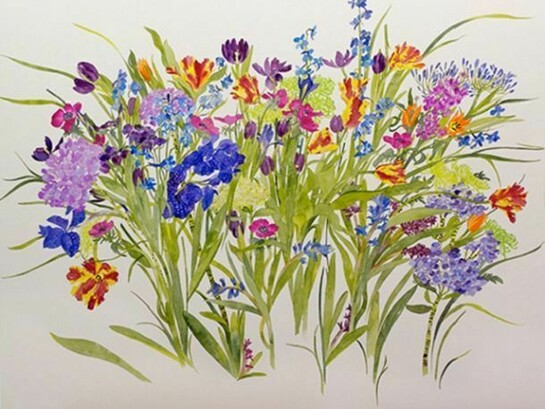 Pamela Sztybel, Blue Orchid (32x40), 2014
