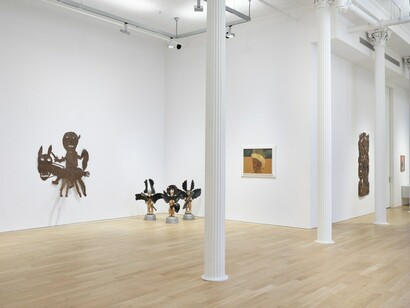 Various artists, Ayiti Toma II: Faith, Family, and Resistance, exhibition view. Courtesy of Luhring Augustine Gallery