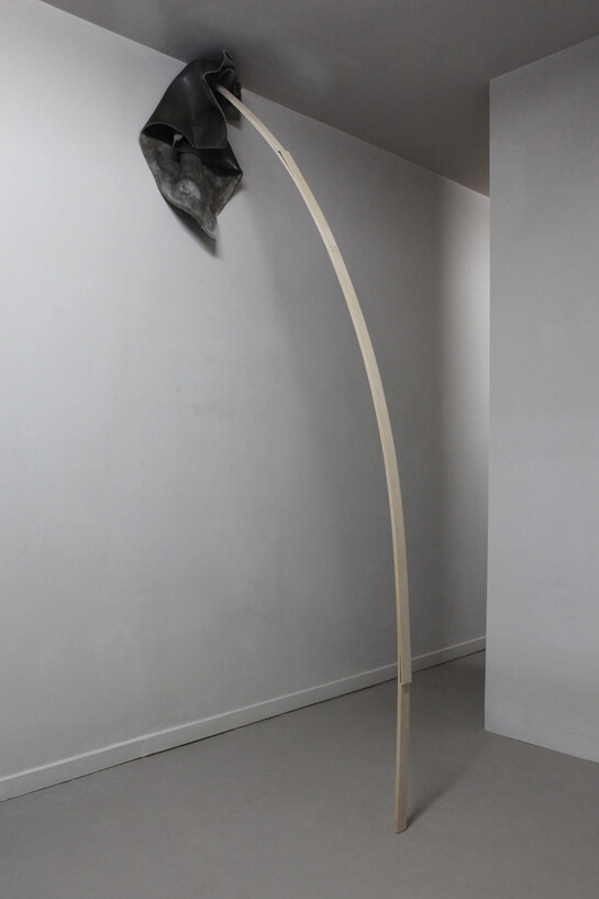 Frances Richardson, Loss of object and bondage to it, 2014, MDF, screws, paint, concrete canvas
Installation view, Lubomirov-Easton Gallery, Deptford, London. Courtesy of VITRINE