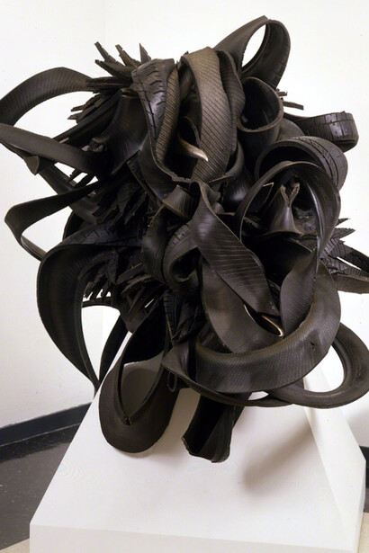 Chakaia Booker, Bitches Brew (Act 1), 2002. Courtesy of Newark Museum