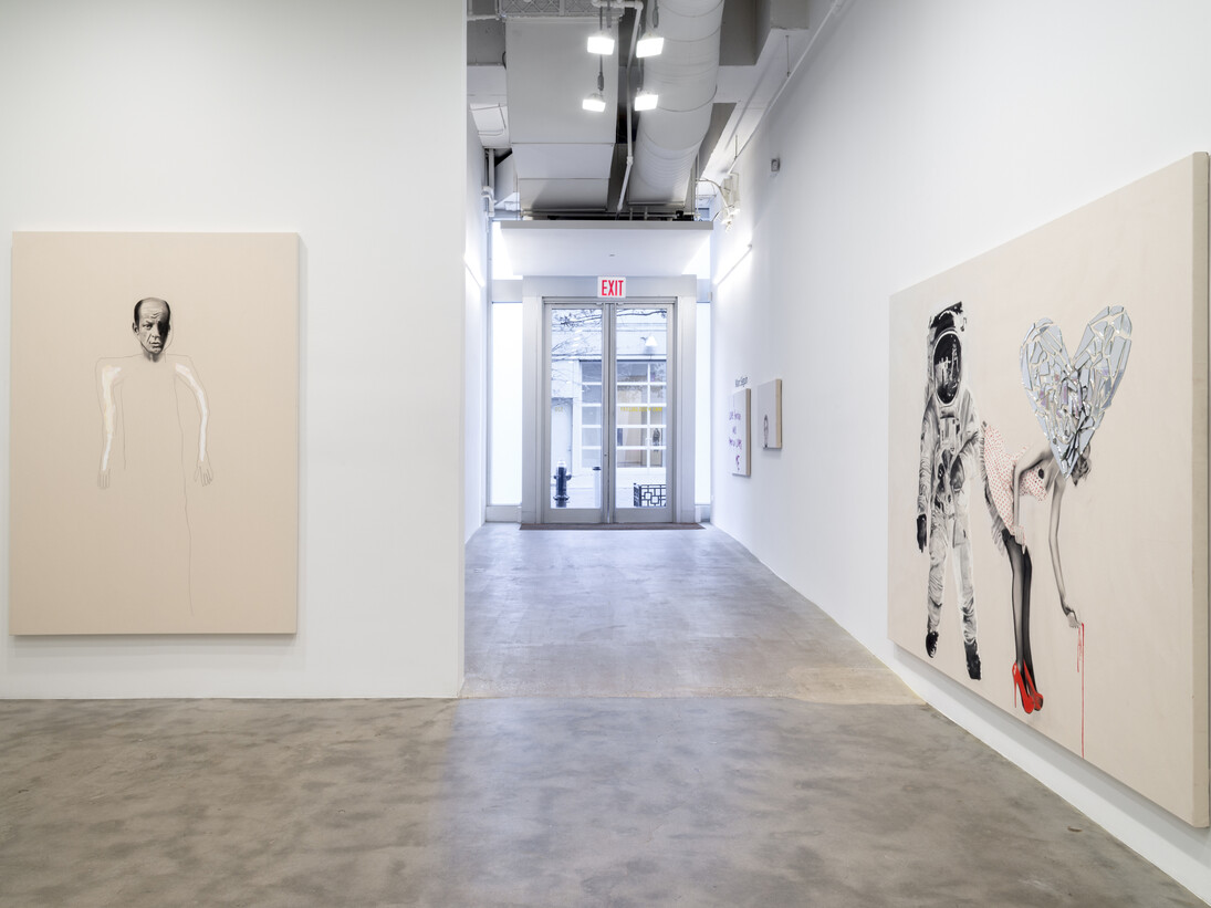 Marc Séguin, I Love America and America Loves Me, 2014, Installation view