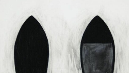 Joseph Zito, Untitled (Black Mountains), 2012,
22 x 30", chalk on paper