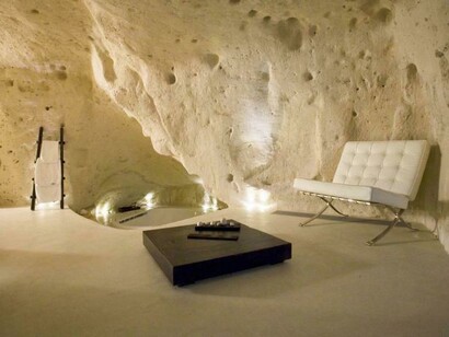 Interior de uma vivenda em Matera