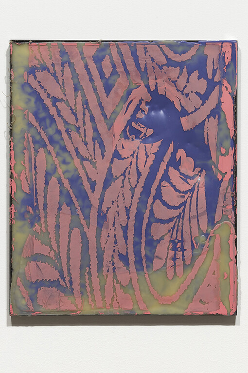 Ruairiadh O’Connell, Caesars Palace, Silkscreen on wax in welded steel tray, 23 x 19 inches, 2015