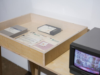 William Cordova, algo•ritmos (2 tienes santo pero no eres babalao), exhibition view. Courtesy of Locust Projects