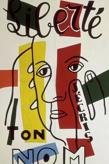 Fernand Léger, Freedom I write your name, 1953
