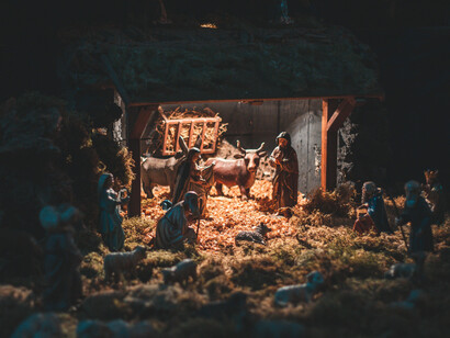 Detailed Nativity diaroma