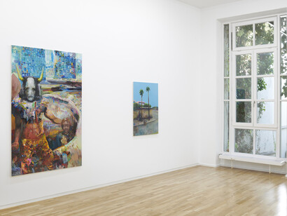 Aelita Le Quément, Blutorange, ausstellungsansicht. Mit freundlicher genehmigung der Galerie Jahn und Jahn