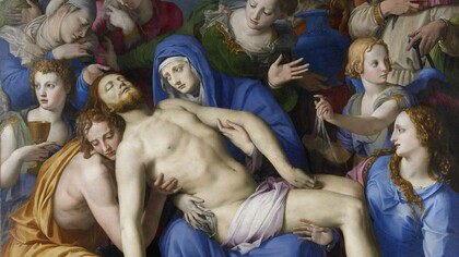 Bronzino, Déploration sur le Christ mort, détail 
