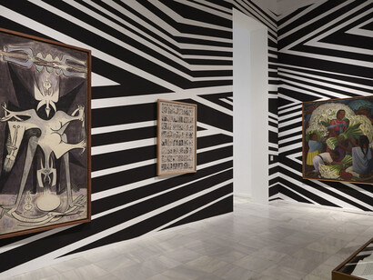 Vista de sala con obra de Wilfredo Lam y Diego Rivera. Fotografía: Joaquín Cortès/Román Lores. Museo Nacional Centro de Arte Reina Sofía, 2014