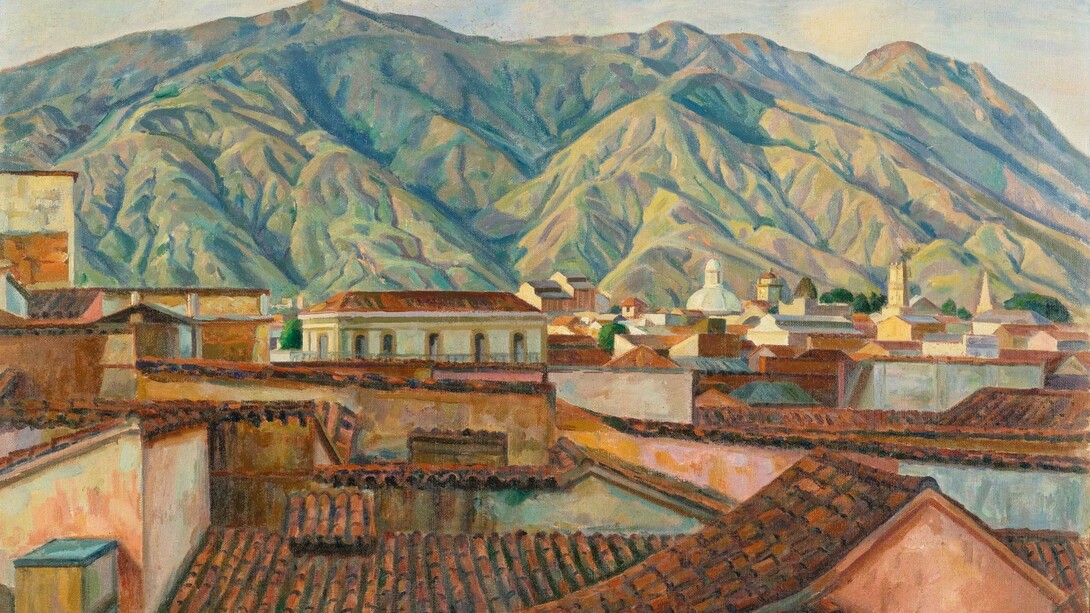 «Tejados de la Vieja Caracas y el Ávila» (1933), Manuel Cabré (1890-1984)