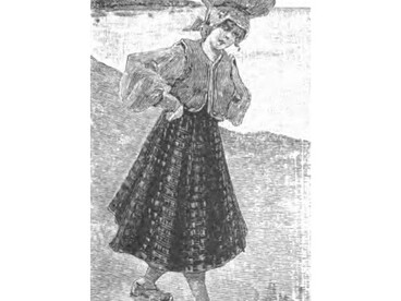 Grazia Deledda, Amori moderni, edito da Colomba, Roma, Voghera, 1907. Illustrazione presente nel volume 