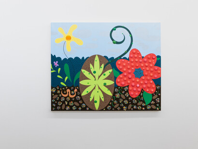 Eric Hibit, The big seed, exhibition view. Courtesy of Morgan Lehman Gallery