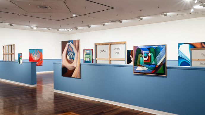 Imogen Taylor, From behind, exhibition view. Courtesy of Dunedin Public Art Gallery