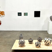 Installation view of Imperfect Geometry, 2023, Craig Krull Gallery. Courtesy of the artists and Craig Krull Gallery