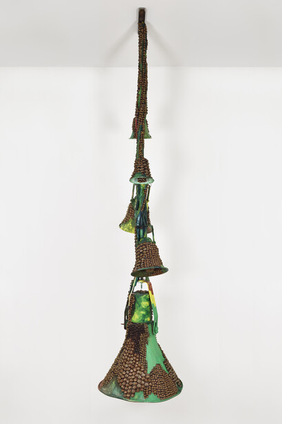 Thomas Buswell, Pangloss’s lost candy floss, vue d'exposition. © Rebecca Fanuele. Avec l'aimable autorisation de l'artiste et de la Galerie Suzanne Tarasieve, Paris