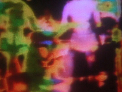 “El Big Shoulder de Nam June Paik mustra imágenes como esta”. Fotografia Alejandro Pardo, 2014