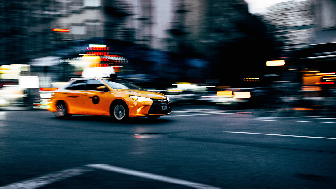 Taxi con energía alternativa en la ciudad de Nueva York, Estados Unidos
