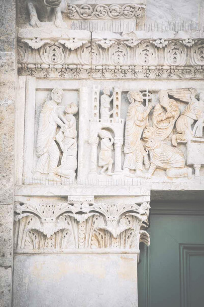 Pieve di San Casciano, particolare