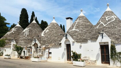 Buildings in Alberobello, Italy 