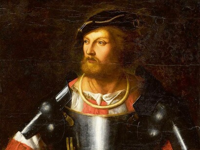 Portrait of George Kastrioti Skanderbeg who fought the Ottoman Empire for 20 years 