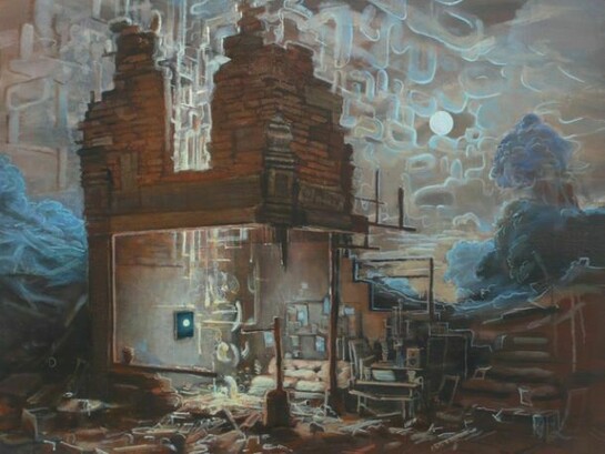 Ormond, Tom 'New Moons', 2013, Oil on linen, 46 x 56 cm