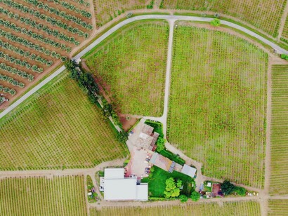 Veduta della tenuta dall'alto