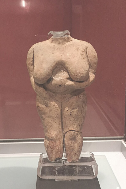 Prehistoric figurine found in Ħaġar Qim Malta