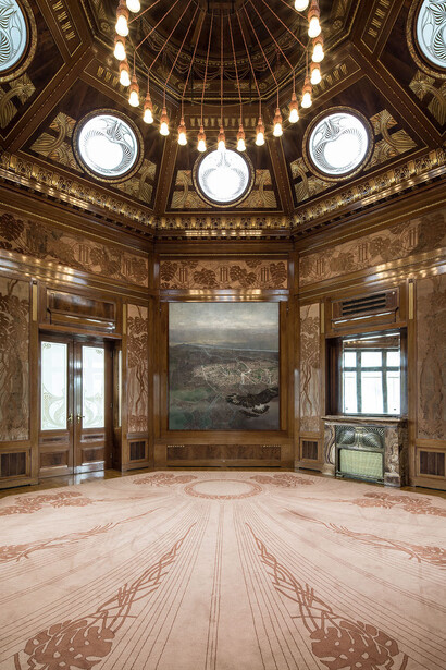 Otto Wagner, Hofpavillon Hietzing, ausstellungansicht. Mit freundlicher genehmigung des Musa Museums